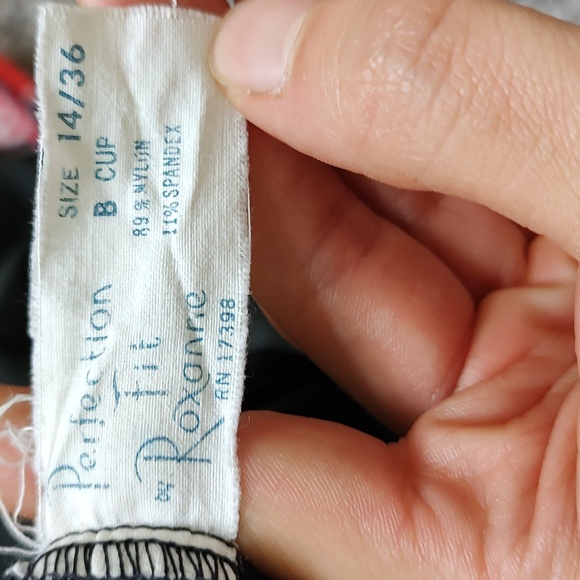 Retro Look Black, White, and Red One Piece - Picture 7 of 7